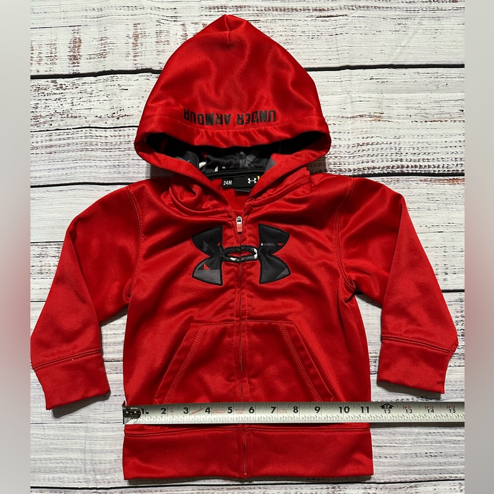 Under Armour Baby Boys Full Zip Hoodie Size 24 Months - Picture 3 of 4